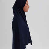 Liquid jersey navy blue