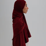 Liquid jersey burgundy