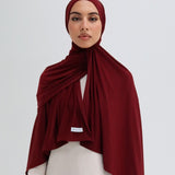 Liquid jersey burgundy