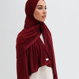 Liquid jersey burgundy