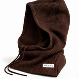 CAGOULE EN MAILLE MARRON